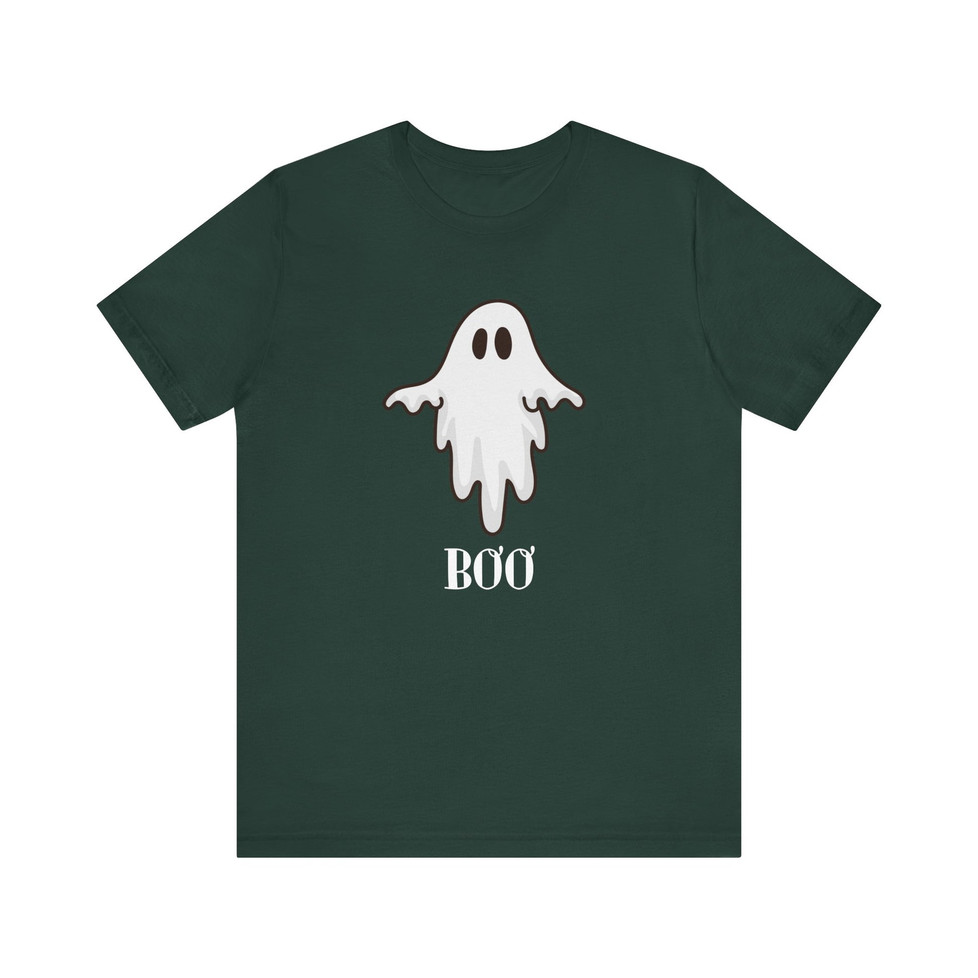 Halloween Ghost  TShirt,  Cute Ghost Shirt, Spooky Season Tee, Halloween Party T-Shirt, Autumn Style T Shirt, Trick or Treating Style, T-Shirt Printify Forest XS 