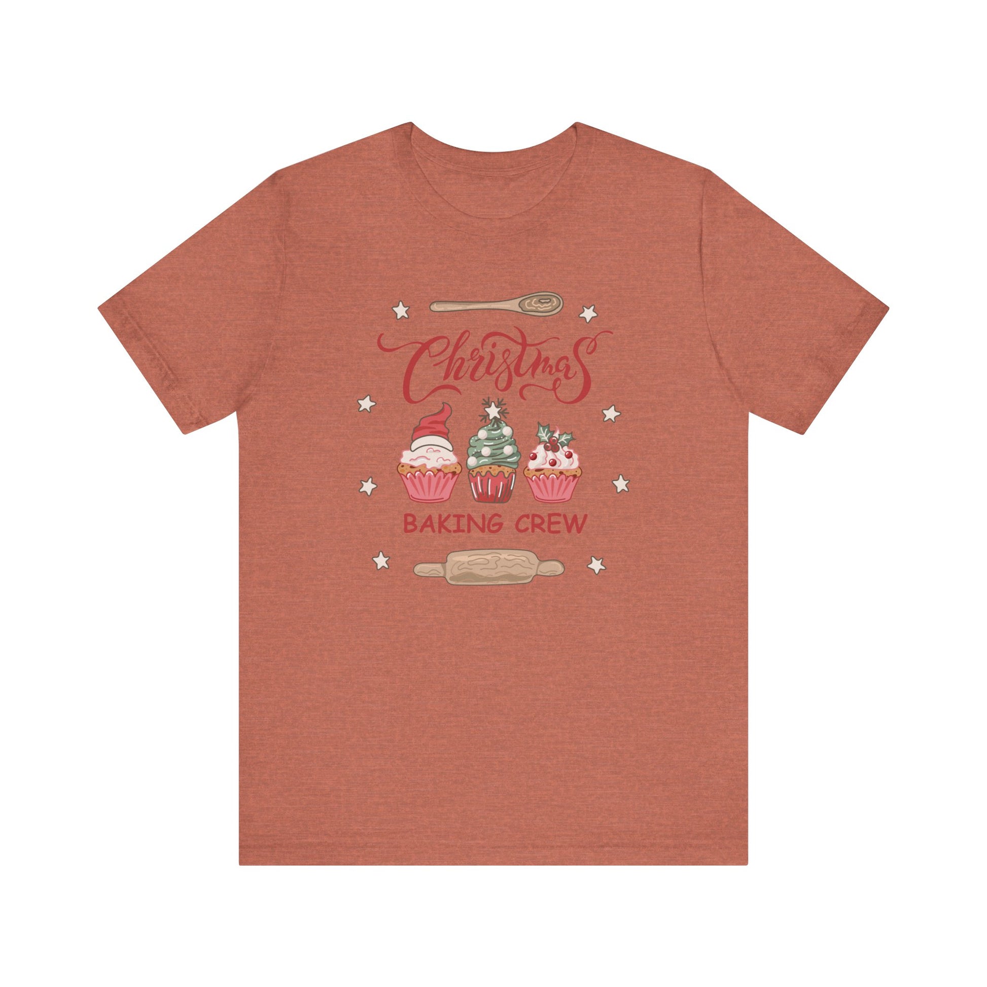 Christmas Baking Team Shirt, Christmas Baking Crew Matching TShirt, Christmas Baking Shirt, Family Christmas Shirts, Christmas Cookie Crew T-Shirt Printify Heather Clay XS 