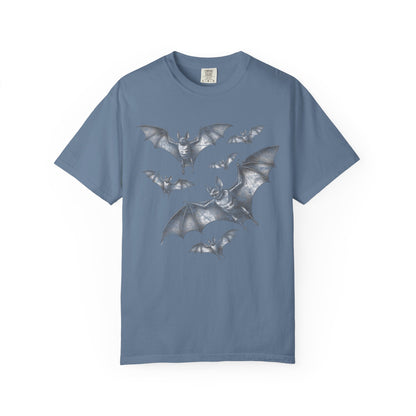Bat Retro Goth TShirt Vintage Grunge Style Bat Shirt For Halloween Party Spooky Vibes Witchy Dark Academia Comfort Colors Oversized Shirt