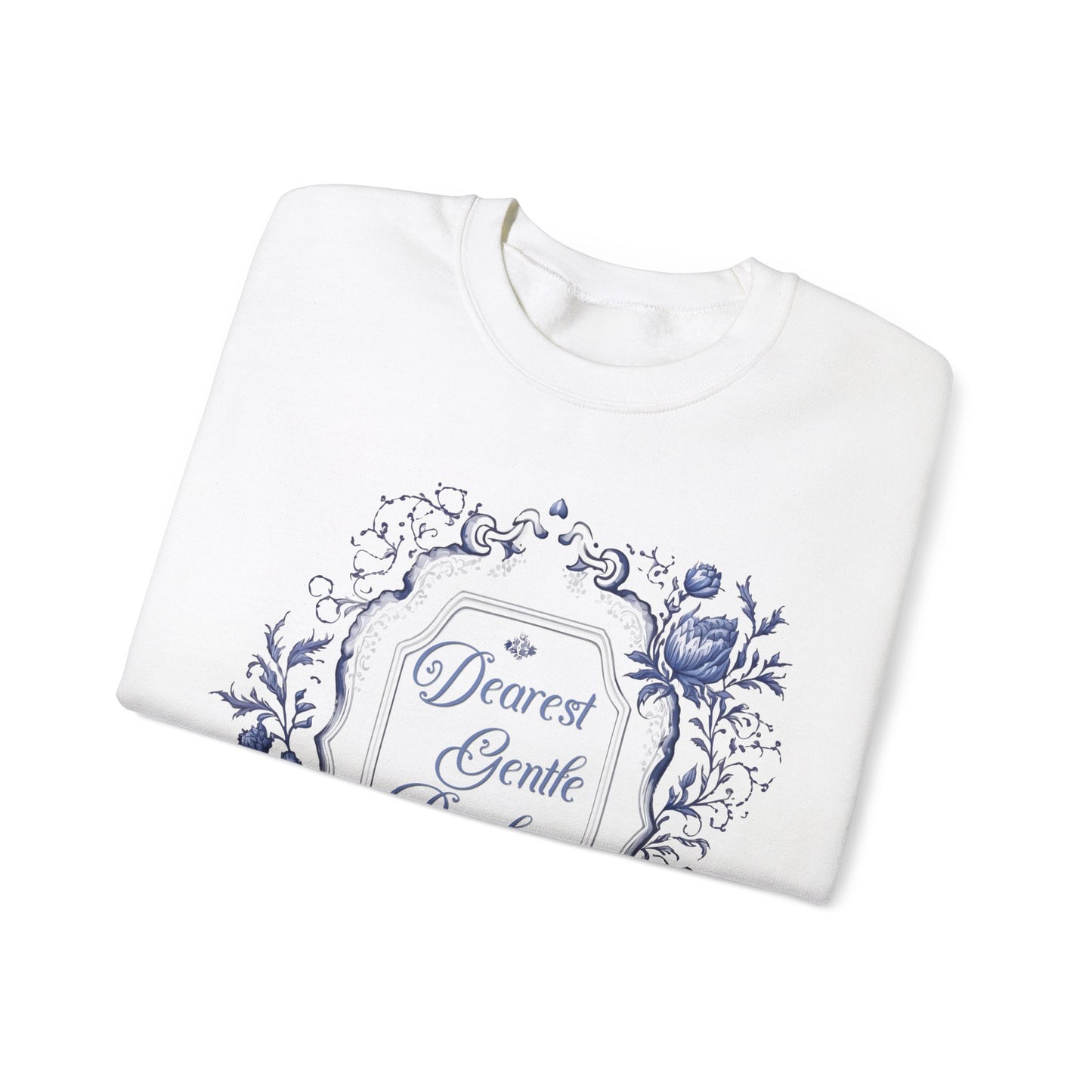 Dearest Gentle Reader Sweatshirt Regency England Ton Society Papers Gift For Historical Romance Fan Drama Romance Reader Gift Bookclub Gift Sweatshirt Printify   