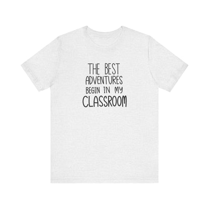 Cute Teacher TShirt Gift, Education Tee, Elementary School Teacher Appreciation, Funny Back To School Shirt, Teacher T-Shirt, Teacher Love T-Shirt Printify Ash XS 