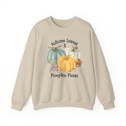 Halloween Pumpkin Sweatshirt, Vintage Autumn Pumpkins Shirt, Spooky Season Sweater, Fall Squash, Autumn Style Sweatshirt Sweatshirt Printify S Sand 