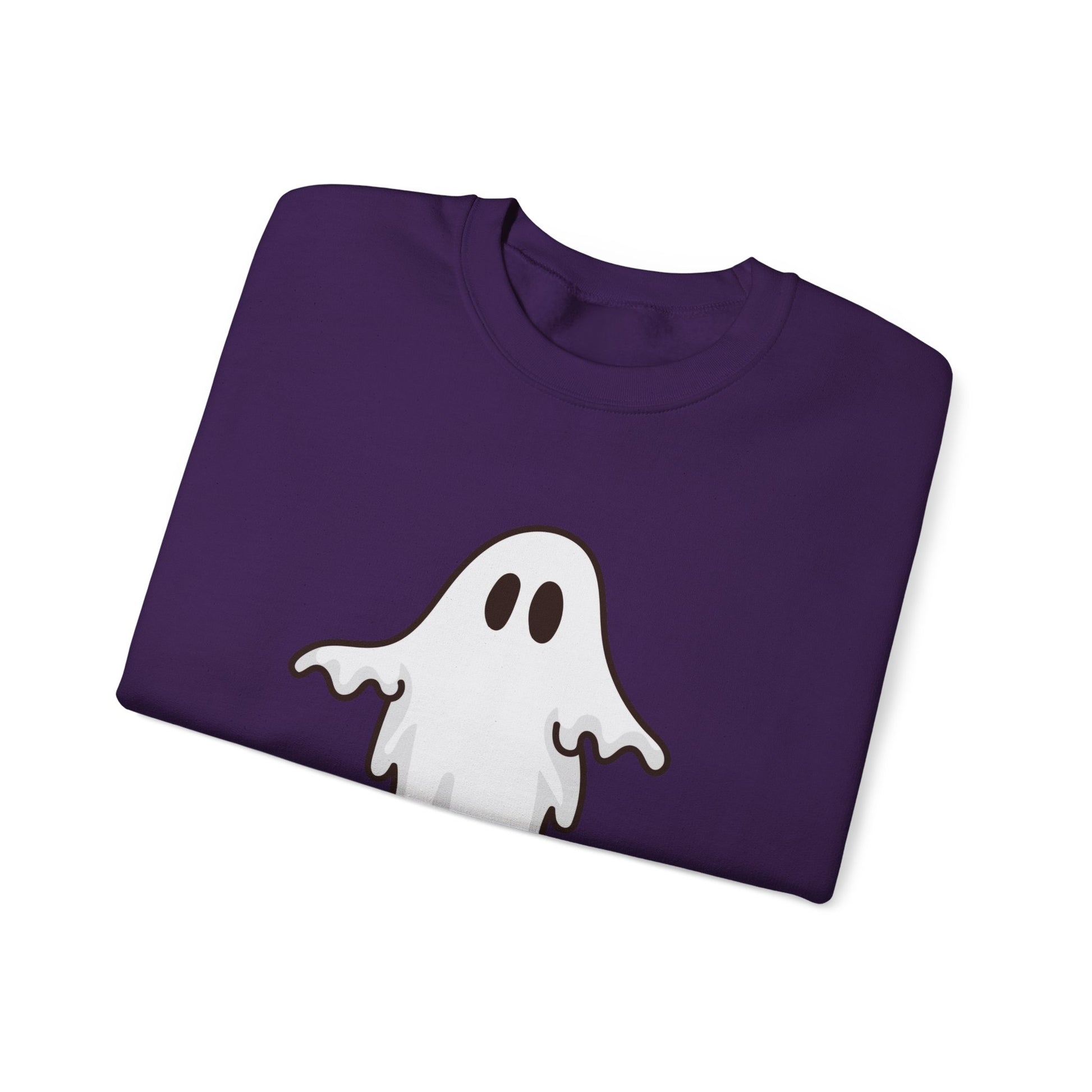 Halloween Ghost Sweatshirt, Cute Ghost Shirt, Spooky Season Sweater, Halloween Party, Autumn or Fall Style Top, Trick or Treating Style, Sweatshirt Printify   