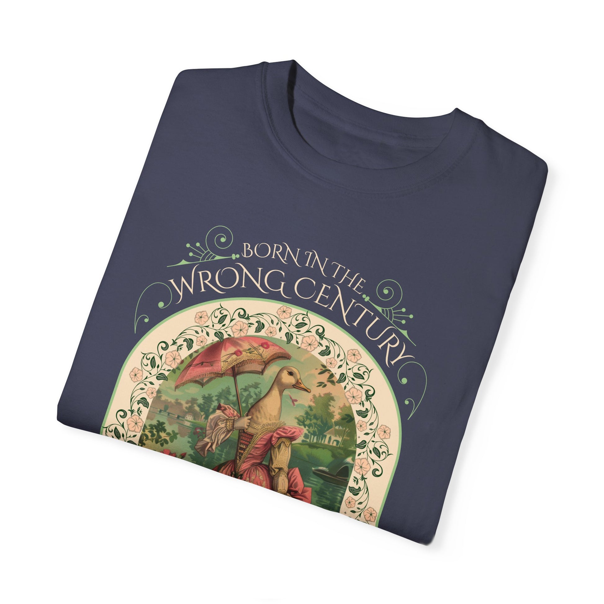 Historical Romance Reader TShirt Gift For Regency Victorian Period Goose Lover Shirt Regency Romance Book Gift For Her Vintage Goose Design T-Shirt Printify   
