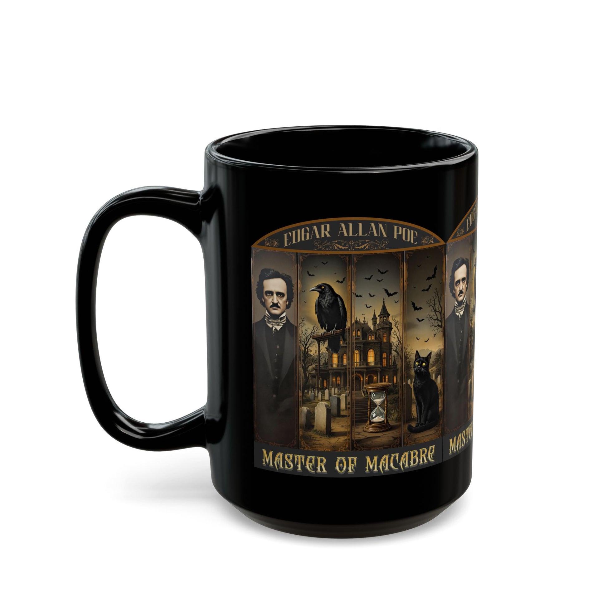 Edgar Allan Poe Mug Gothic Literary Gift For Book Lover Dark Academia Macabre Fall Coffee Cup Halloween Poetember Party Gift For Bookclub Mug Printify