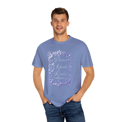 Dearest Gentle Reader Shirt Regency England Ton Society Papers Gift For Bridgeton Fan Historical Drama Romance Reader Gift Bookclub Gift T-Shirt Printify   