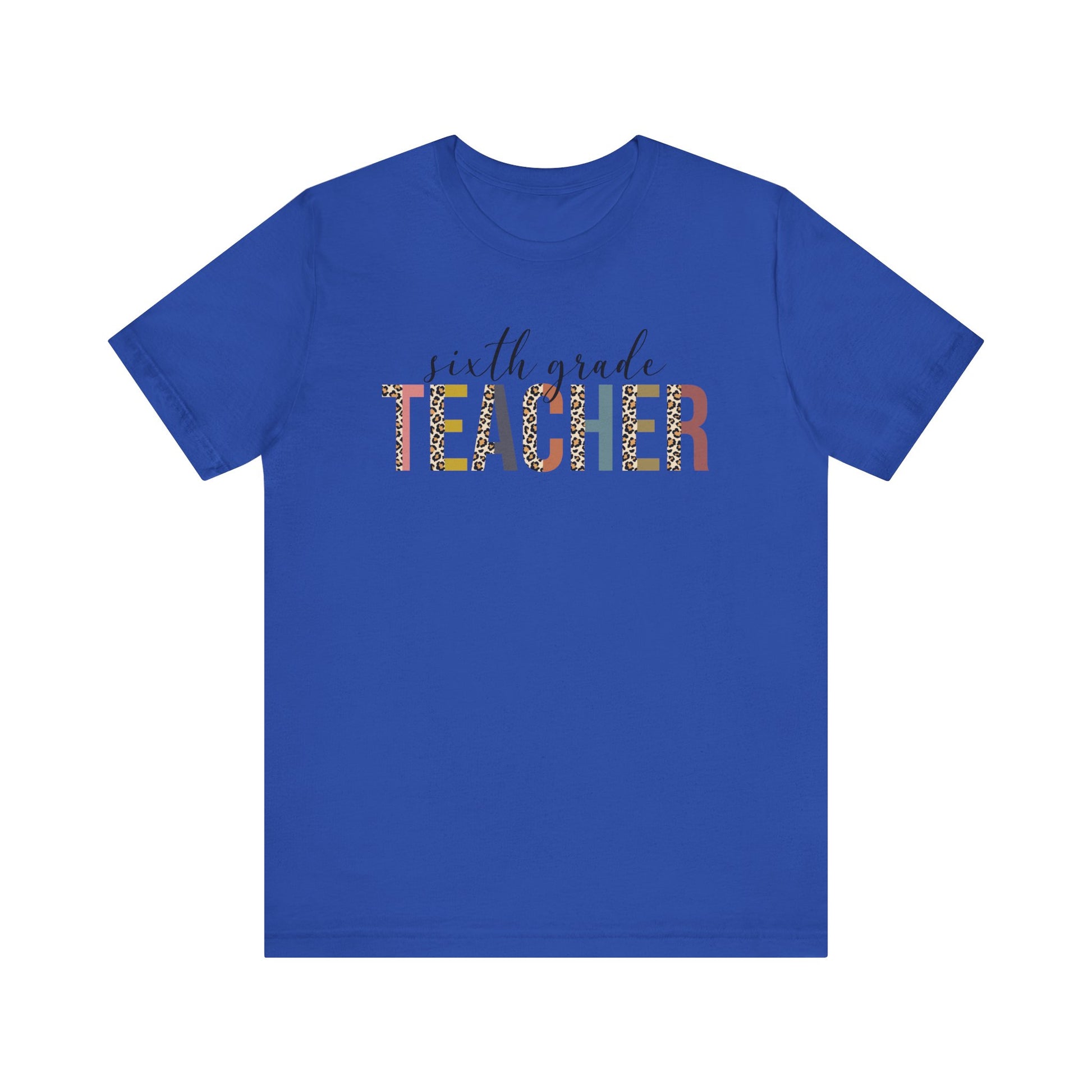 Cute Teacher TShirt Gift, Education Tee, Elementary School Teacher Appreciation, Funny Back To School Shirt, Teacher T-Shirt, Teacher Tee, T-Shirt Printify True Royal XS 