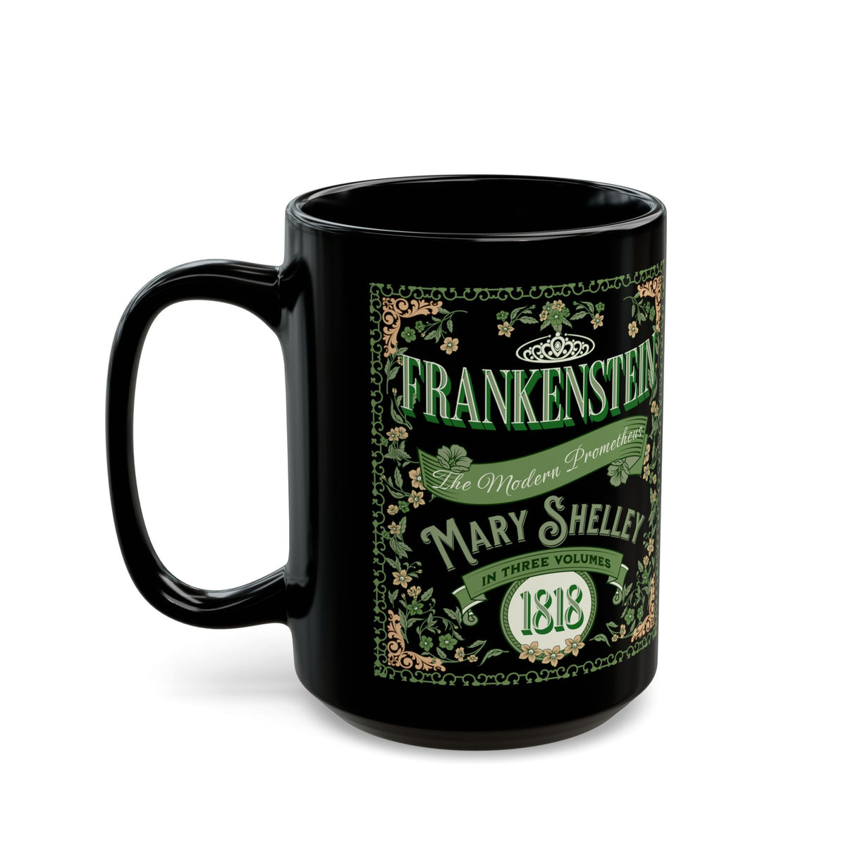 Frankenstein Coffee Mug Mary Shelley Vintage Style Gift For Bookclub Gothic Dark Academia Gift Classic Horror Movie Halloween Party Gift