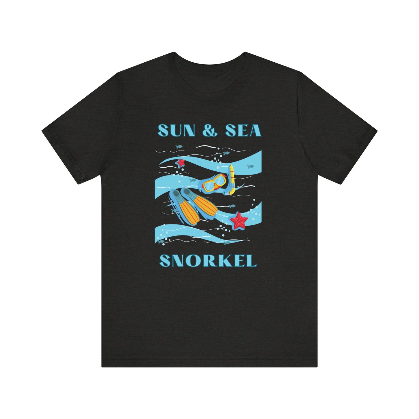 Snorkeling, Snorkel Shirt, Ocean Lover Gift, Snorkeler Gift, Beach Vacation T-shirt, Scuba Diving Gift, Scuba Diver Gift,  Funny Snorkel Tee T-Shirt Printify Black Heather XS 