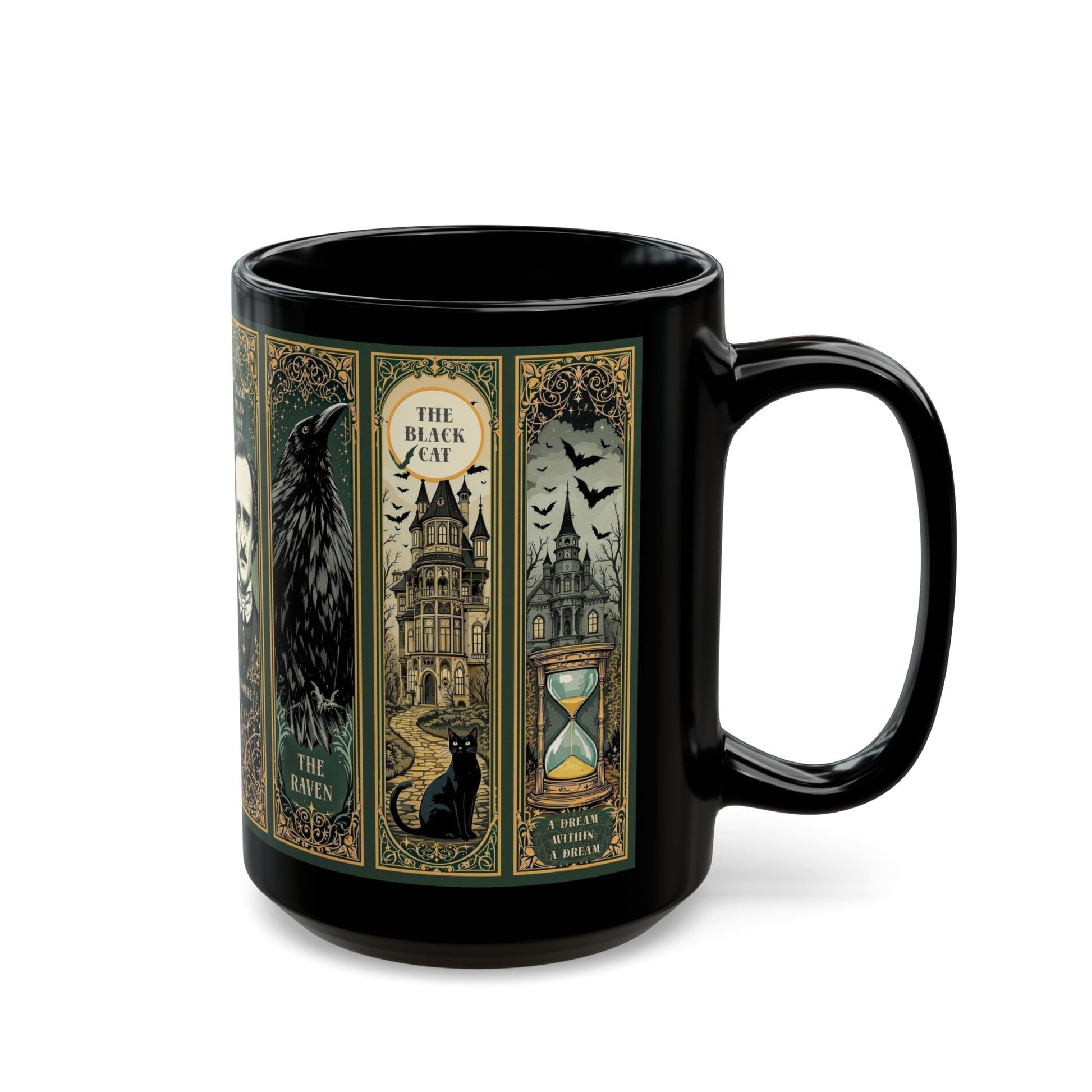 Edgar Allan Poe Mug Gothic Literary Gift For Book Lover Dark Academia Macabre Fall Coffee Cup Halloween Poetember Party Gift For Bookclub Mug Printify
