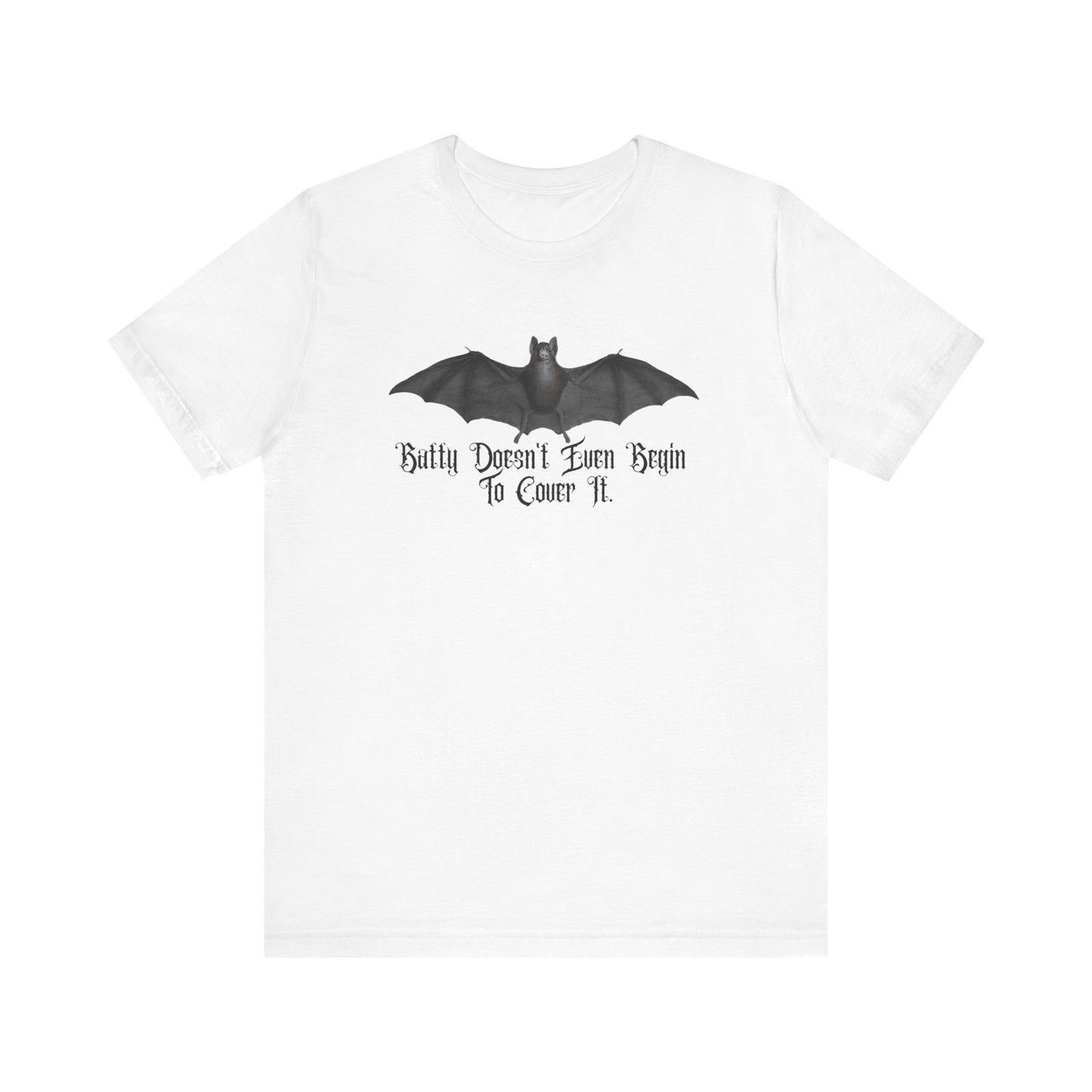 Halloween Vintage Flying Bat TShirt, Spooky Season Tee, Trick or Treating Shirt, Halloween Party T-Shirt, Batty & Funny T Shirt T-Shirt Printify White XS 