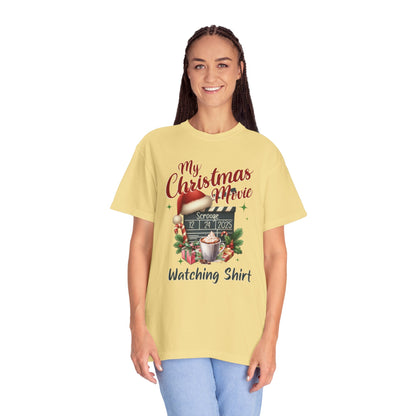 Custom Christmas Movie Watching Shirt, Holiday Movie Sweatshirt, Funny Gift For Her, Festive Shirts, Family Group Shirts, Xmas Keepsake Gift