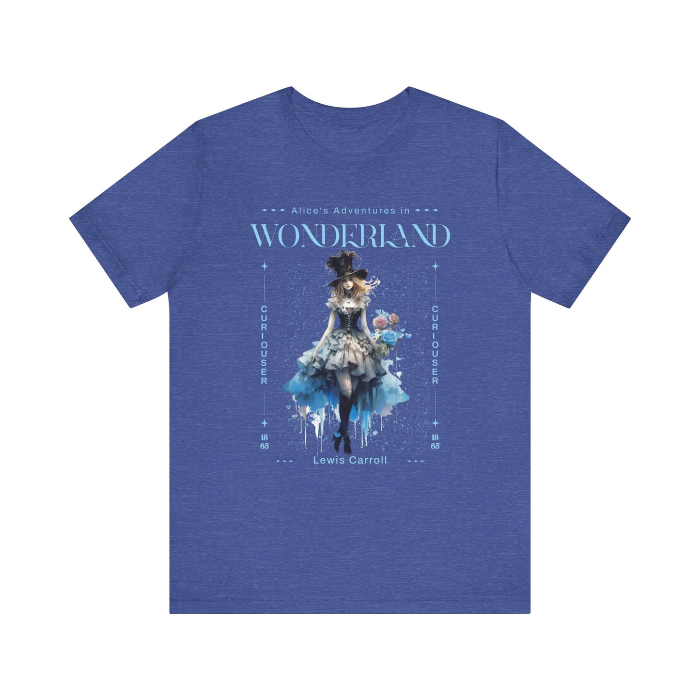 3001 Unisex Jersey Short Sleeve Tee Alice in Wonderland T-Shirt Printify Heather True Royal S 