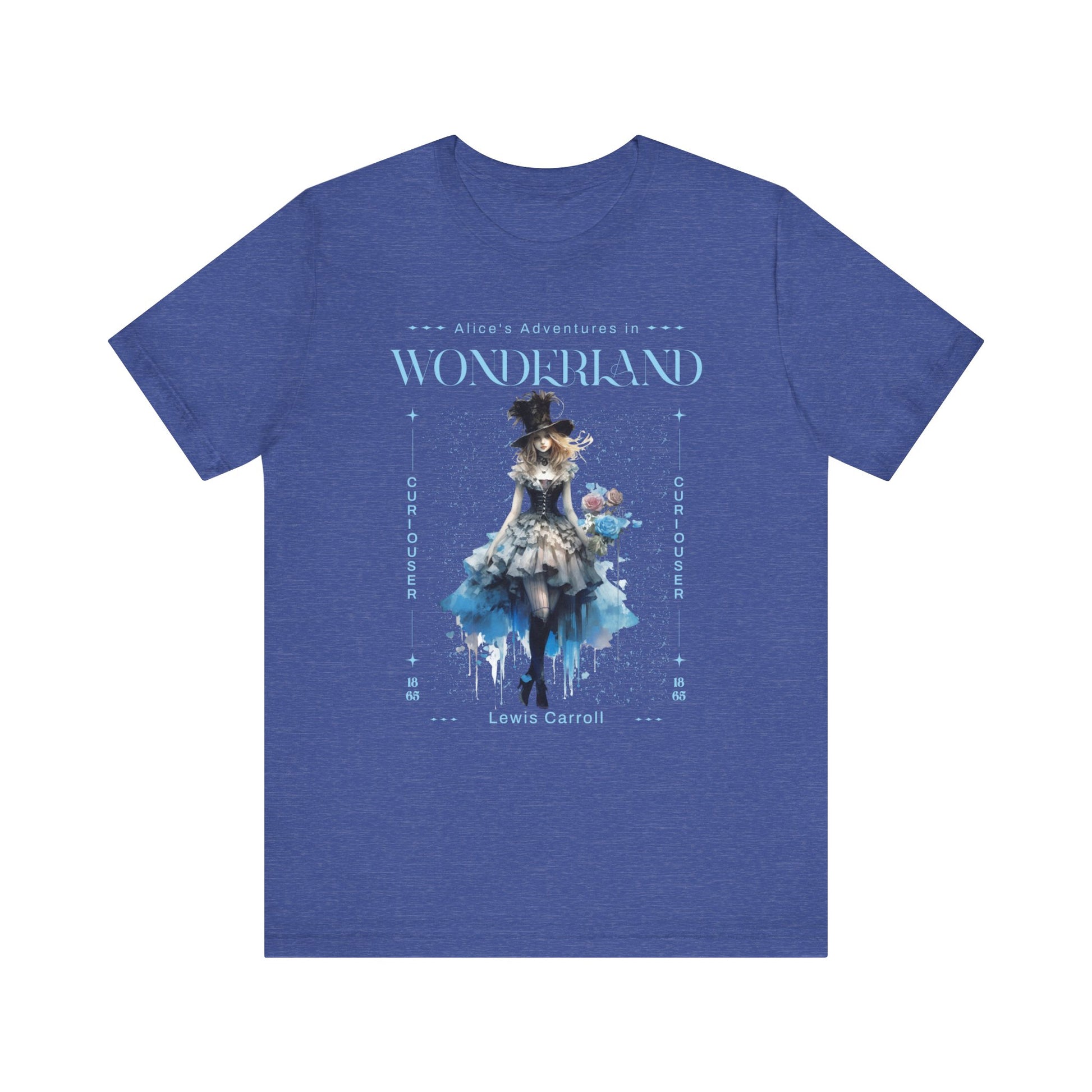 3001 Unisex Jersey Short Sleeve Tee Alice in Wonderland T-Shirt Printify Heather True Royal S 