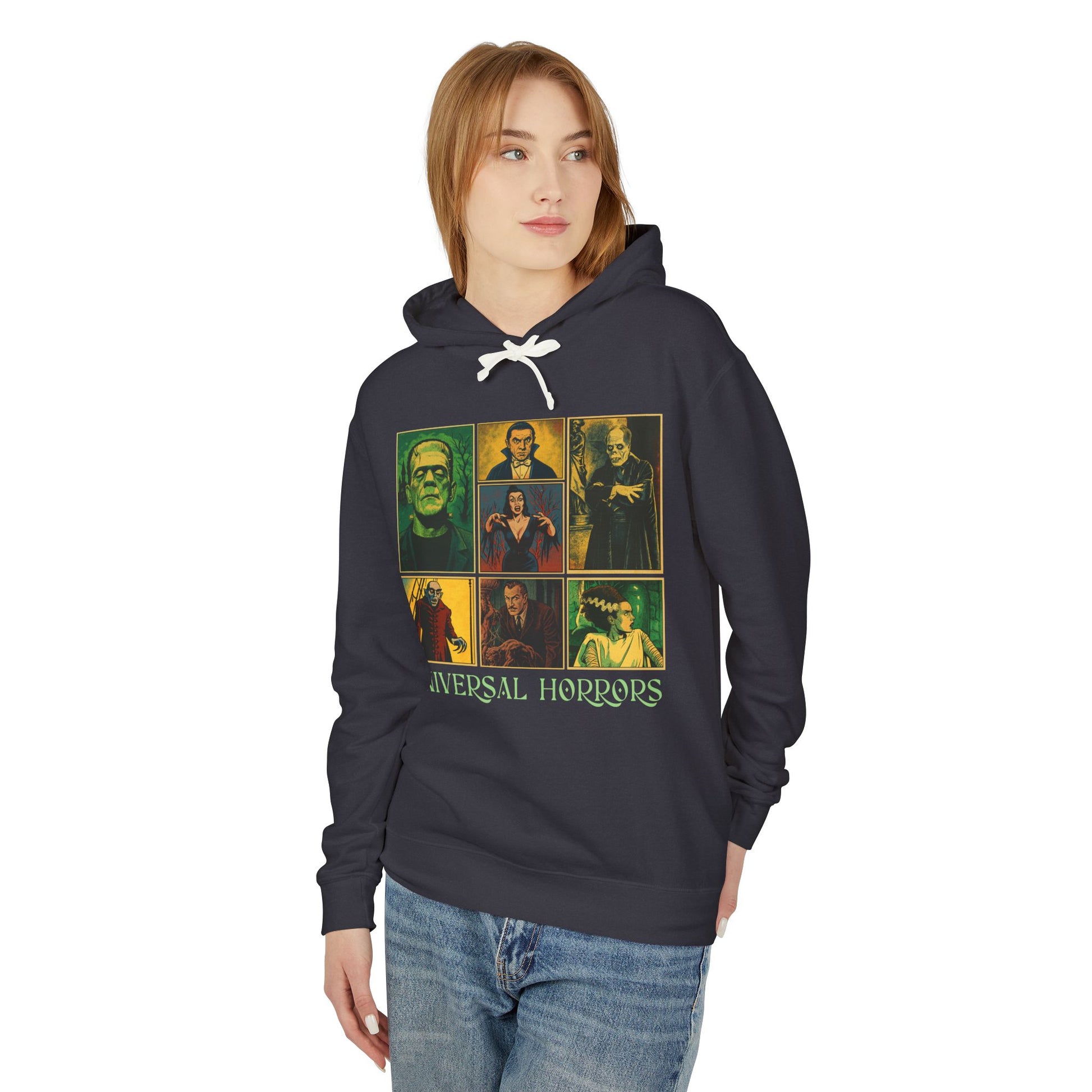 Universal Horrors Unisex Hooded Sweatshirt - Spooky Apparel for Halloween, Horror Fans, Movie Lovers, Cozy Wear, Gift Hoodie Printify