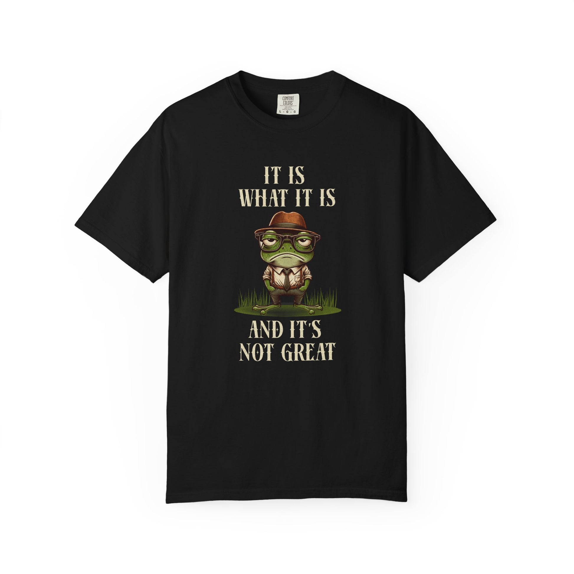 Funny Frog T-Shirt Retro Self Care Froggy Meme Shirt Vintage Frog And Toad Aesthetic Frog Lover Gift For Her Birthday Viral Trendy Shirt T-Shirt Printify Black S