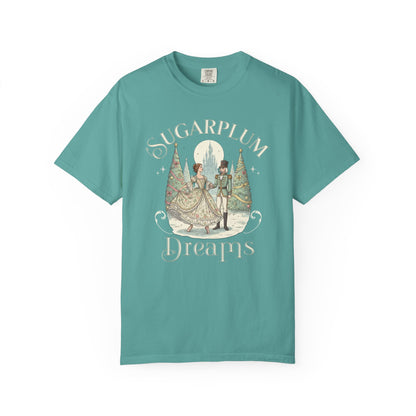 Nutcracker Ballet T-Shirt, Sugar Plum Fairy Christmas Tee, Holiday Dance Shirt, Coquette Pastel Christmas Gift T-Shirt Printify Seafoam S