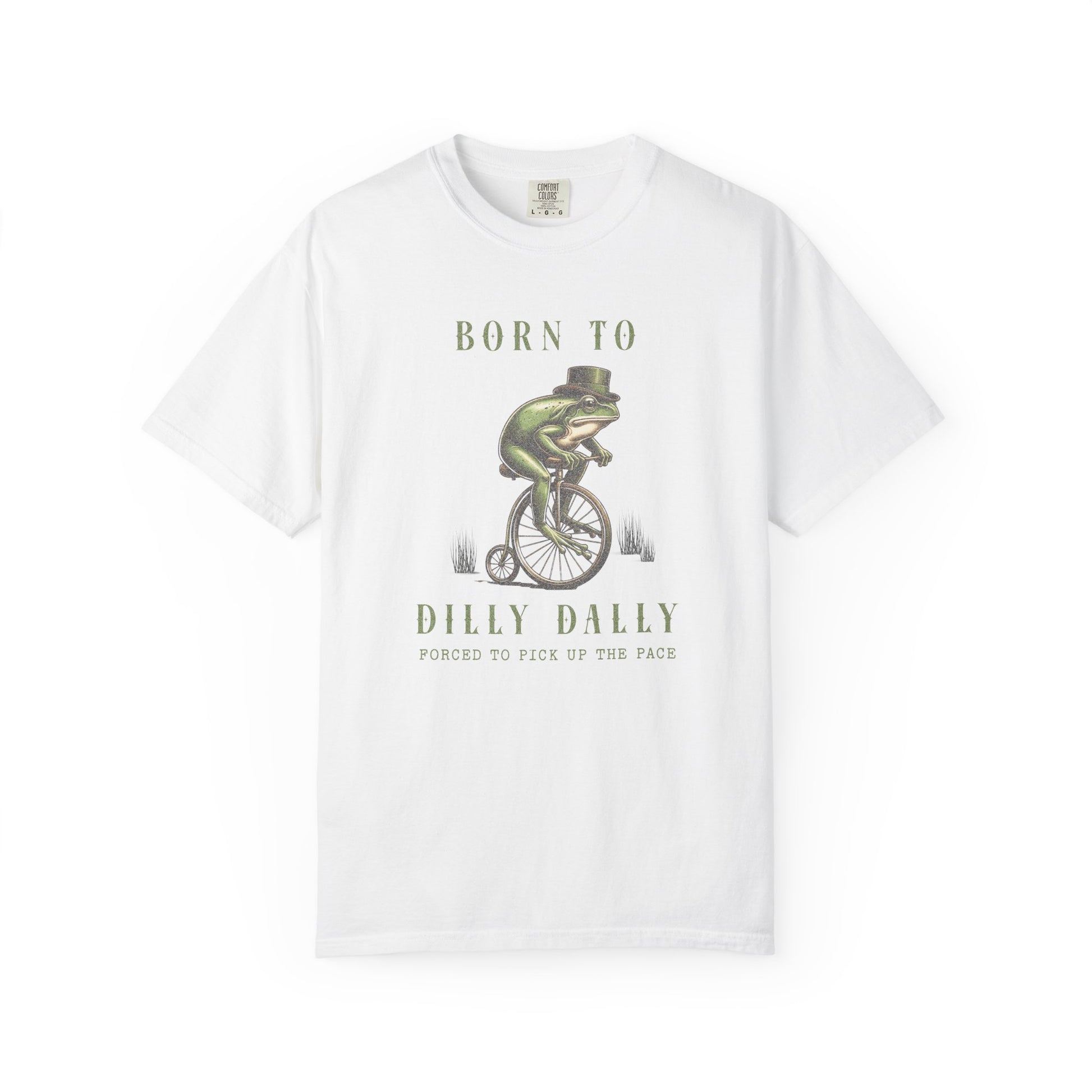 Dilly Dally Frog T-Shirt Retro Froggy Meme Shirt Vintage Frog And Toad Aesthetic Frog Lover Gift For Her Vibes Birthday Viral Trendy Shirt T-Shirt Printify White S