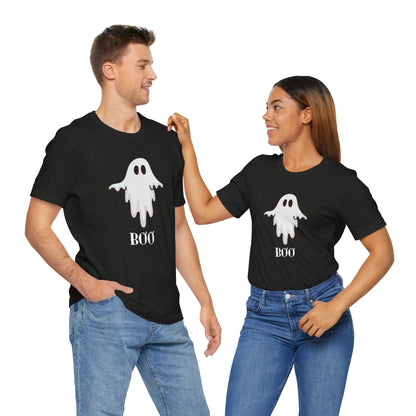 Halloween Ghost  TShirt,  Cute Ghost Shirt, Spooky Season Tee, Halloween Party T-Shirt, Autumn Style T Shirt, Trick or Treating Style, T-Shirt Printify   