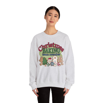 Christmas Baking Team Sweatshirt, Christmas Baking Crew Matching Sweater, Christmas Baking Women's Christmas Shirts, Christmas Cookie Crew Sweatshirt Printify   