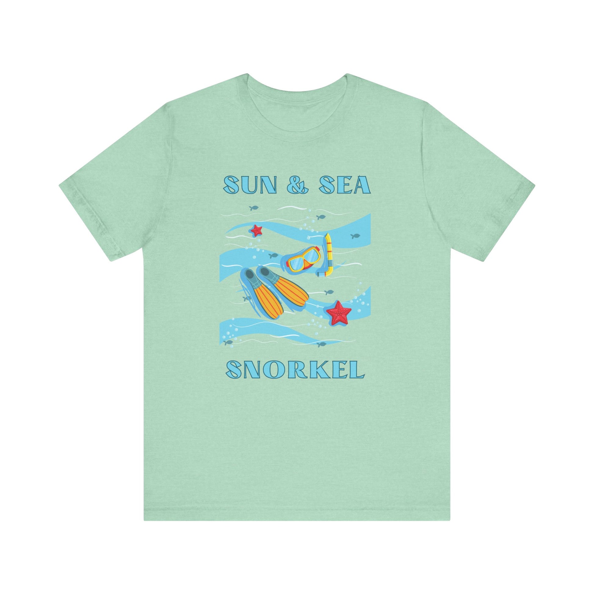 Snorkeling, Snorkel Shirt, Ocean Lover Gift, Snorkeler Gift, Beach Vacation T-shirt, Scuba Diving Gift, Scuba Diver Gift,  Funny Snorkel Tee T-Shirt Printify Heather Mint XS 