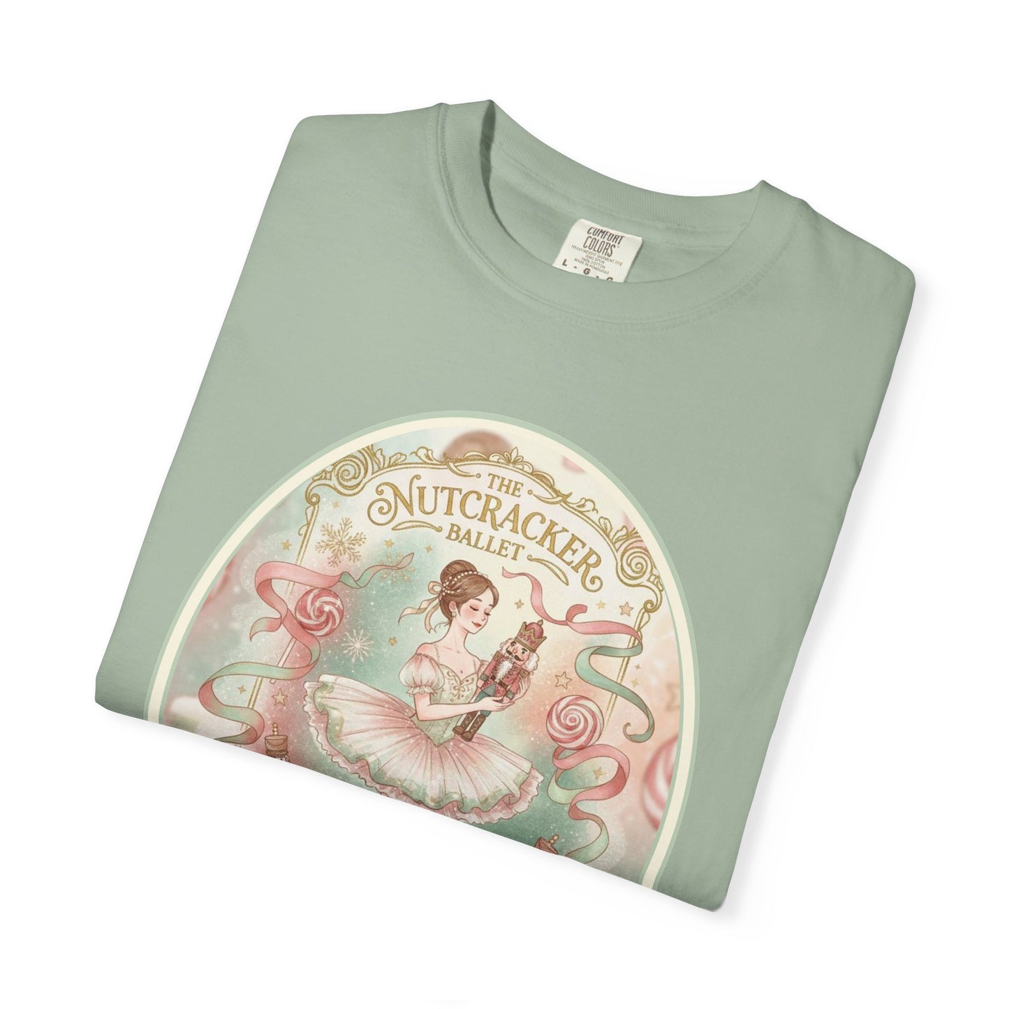 Nutcracker Ballet T-Shirt, Sugar Plum Fairy Christmas Tee, Holiday Dance Shirt, Coquette Pastel Christmas Gift
