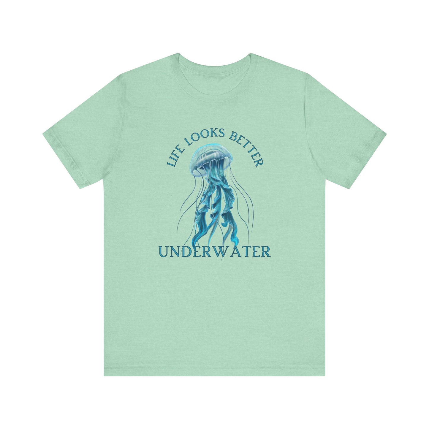 Scuba Diving Gift, Snorkel Tee, Scuba Diving Shirt, Scuba Diver Gift, Ocean Lover TShirt, Gifts For Scuba Divers, Diving Shirt Water Fun Te T-Shirt Printify Heather Mint XS 