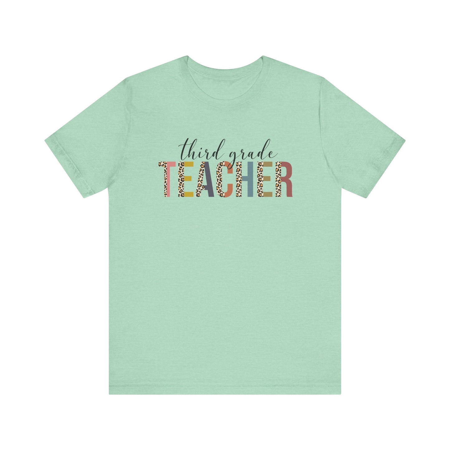 Cute Teacher TShirt Gift, Education Tee, Elementary School Teacher Appreciation, Funny Back To School Shirt, Teacher T-Shirt, Teacher Tee T-Shirt Printify Heather Mint XS 