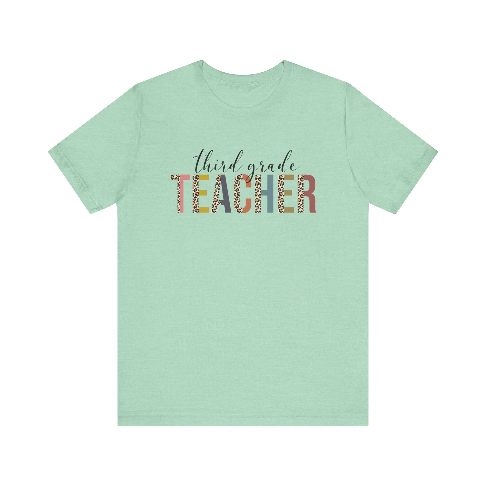 Cute Teacher TShirt Gift, Education Tee, Elementary School Teacher Appreciation, Funny Back To School Shirt, Teacher T-Shirt, Teacher Tee T-Shirt Printify Heather Mint XS 