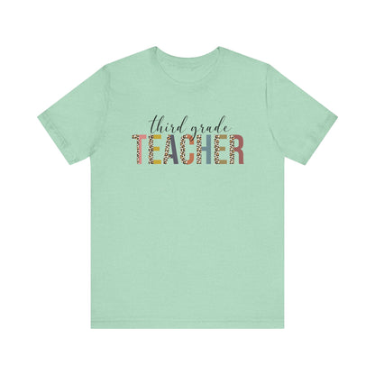 Cute Teacher TShirt Gift, Education Tee, Elementary School Teacher Appreciation, Funny Back To School Shirt, Teacher T-Shirt, Teacher Tee T-Shirt Printify Heather Mint XS 