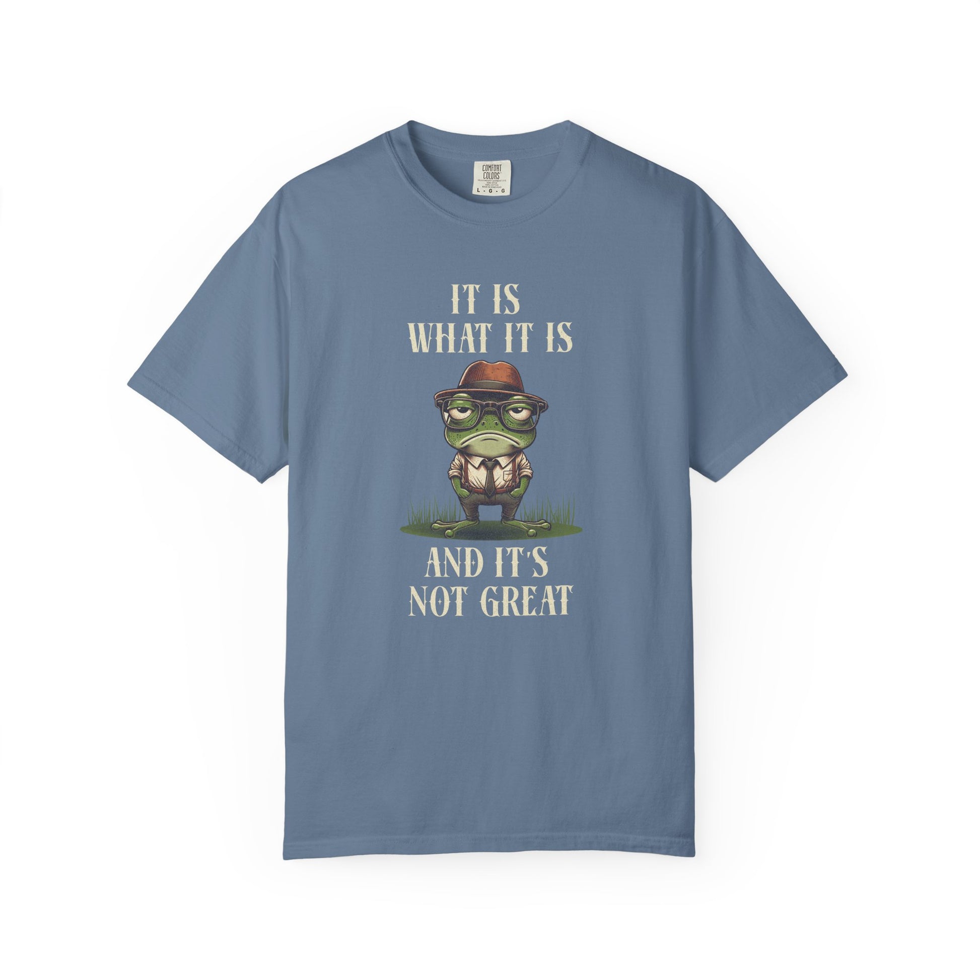 Funny Frog T-Shirt Retro Self Care Froggy Meme Shirt Vintage Frog And Toad Aesthetic Frog Lover Gift For Her Birthday Viral Trendy Shirt T-Shirt Printify Blue Jean S