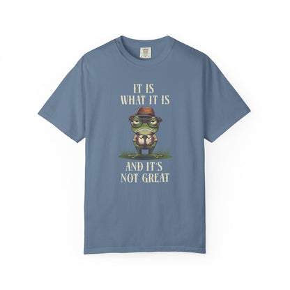Funny Frog T-Shirt Retro Self Care Froggy Meme Shirt Vintage Frog And Toad Aesthetic Frog Lover Gift For Her Birthday Viral Trendy Shirt T-Shirt Printify Blue Jean S