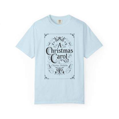A Christmas Carol Shirt, Vintage Charles Dickens Victorian, Scrooge Fezziwig's Ball, Holiday Tradition X-Mas Movie Sweater Bookish Christmas T-Shirt Printify Chambray S