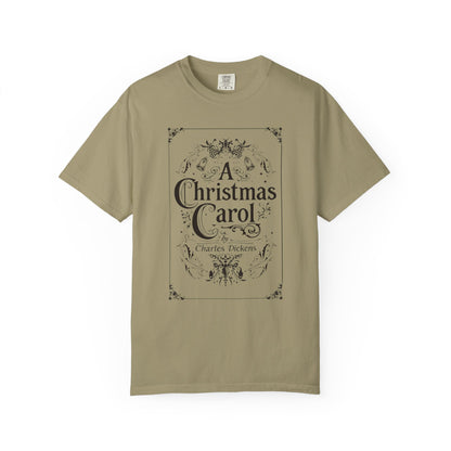 A Christmas Carol Shirt, Vintage Charles Dickens Victorian, Scrooge Fezziwig's Ball, Holiday Tradition X-Mas Movie Sweater Bookish Christmas T-Shirt Printify Khaki S