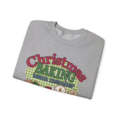 Christmas Baking Team Sweatshirt, Christmas Baking Crew Matching Sweater, Christmas Baking Women's Christmas Shirts, Christmas Cookie Crew Sweatshirt Printify   