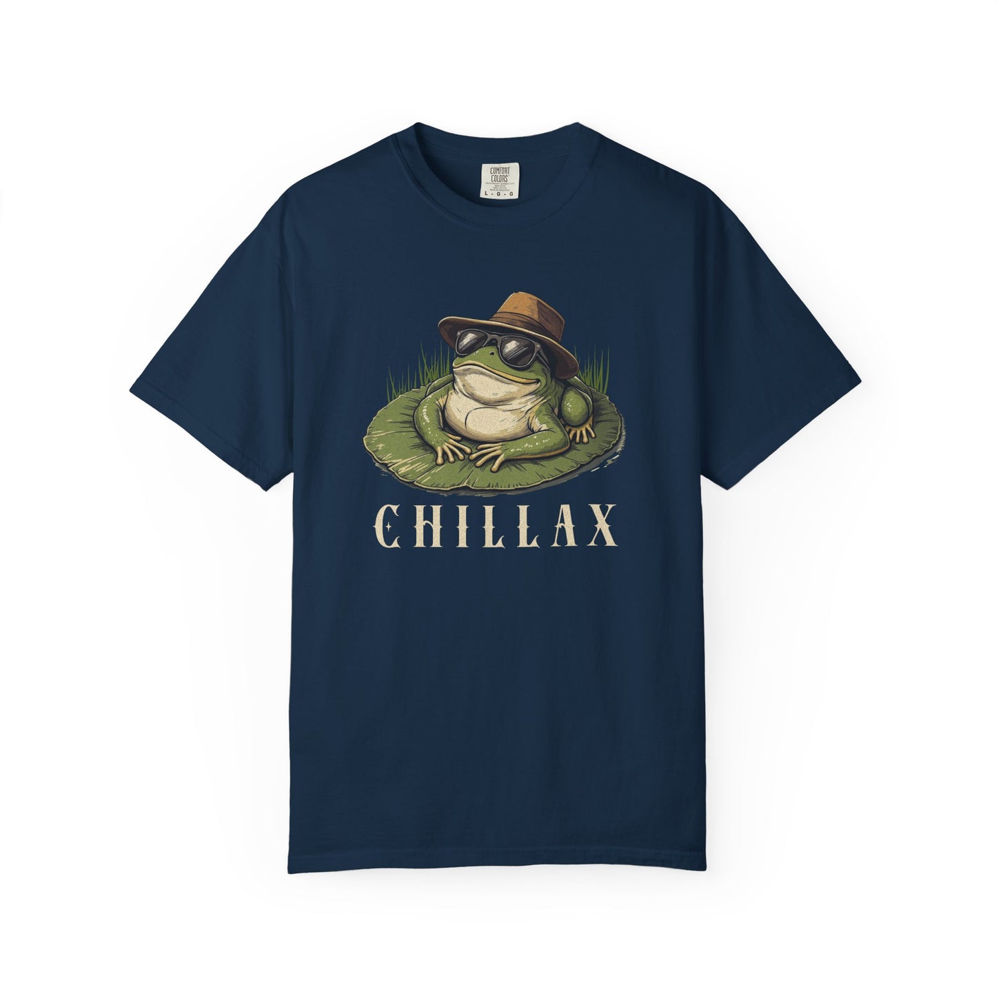 Funny Frog T-Shirt Retro Vibes Froggy Meme Shirt Vintage Frog And Toad Aesthetic Frog Lover Gift For Her Birthday Viral Trendy Shirt T-Shirt Printify True Navy S