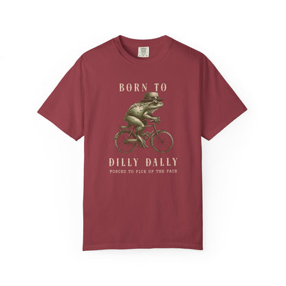 Dilly Dally Frog T-Shirt Retro Funny Froggy Meme Shirt Vintage Frog And Toad Aesthetic Frog Lover Gift For Her Birthday Viral Trendy Shirt T-Shirt Printify Chili S