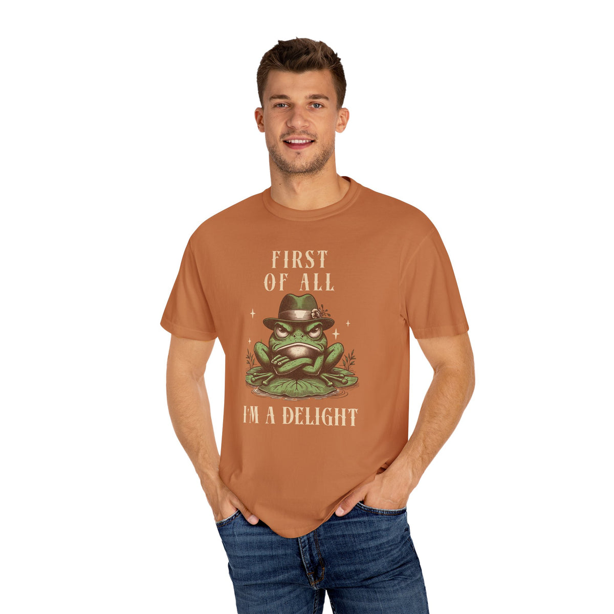 Funny Frog T-Shirt Retro Vibes Froggy Meme Shirt Vintage Frog And Toad Aesthetic Frog Lover Gift For Her Birthday Viral Trendy Shirt T-Shirt Printify