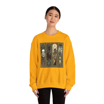 Edgar Allan Poe Sweatshirt The Raven Nevermore Gothic Horror Sweater Dark Academia Macabre Halloween Gift for Book Lovers Birthday Christmas