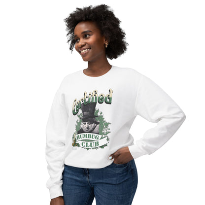 A Christmas Carol Sweatshirt Certified Humbug Club Crewneck, Funny Holiday Sweater, Unisex Gift, Casual Wear, Cozy Outfit, Christmas Jumper Sweatshirt Printify