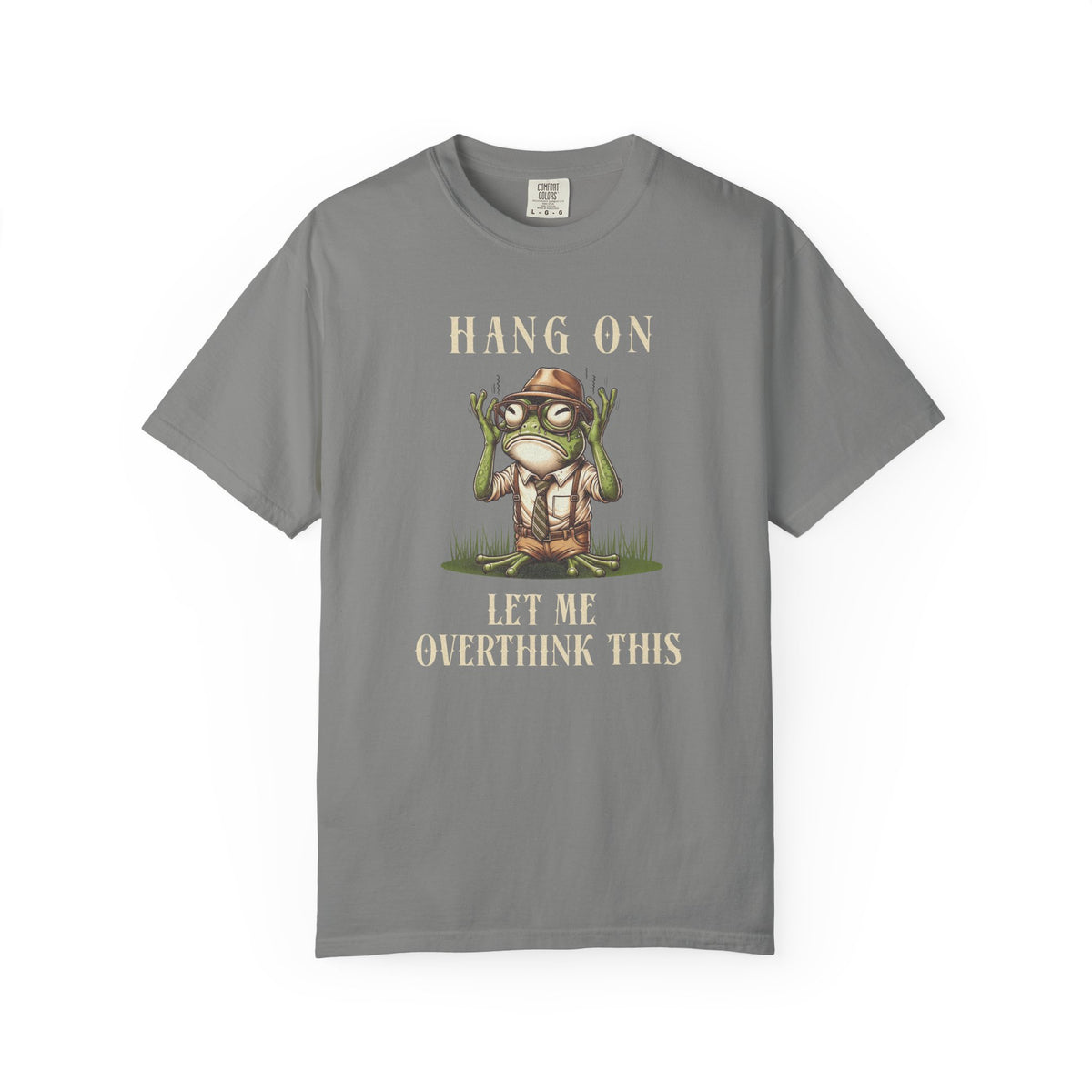 Funny Frog T-Shirt Retro Vibes Froggy Meme Shirt Vintage Frog And Toad Aesthetic Frog Lover Gift For Her Birthday Viral Trendy Shirt T-Shirt Printify Granite S
