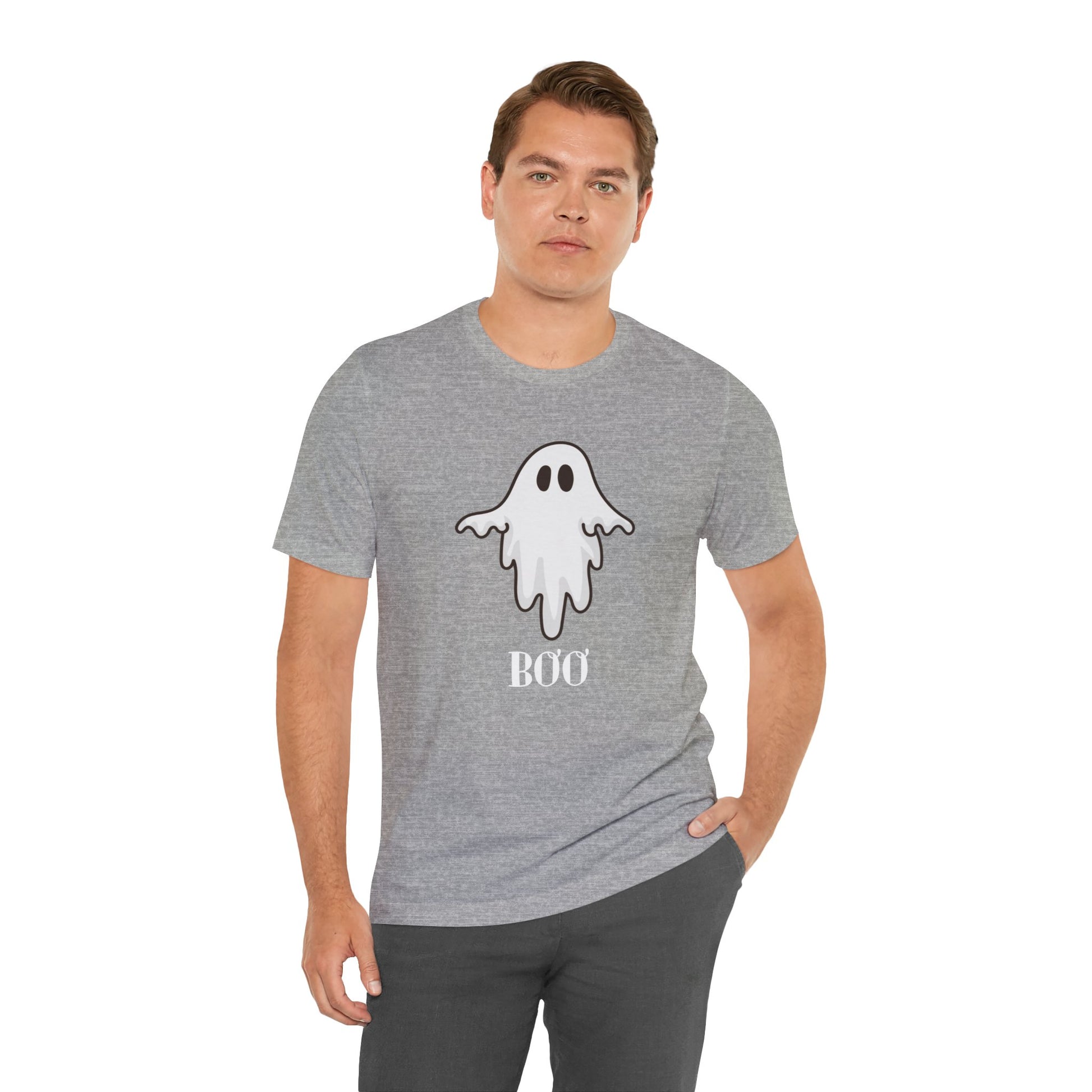 Halloween Ghost  TShirt,  Cute Ghost Shirt, Spooky Season Tee, Halloween Party T-Shirt, Autumn Style T Shirt, Trick or Treating Style, T-Shirt Printify   