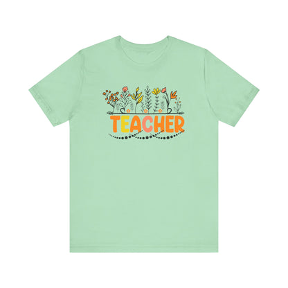 Cute Teacher TShirt Gift, Education Tee, Elementary School Teacher Appreciation, Funny Back To School Shirt, Teacher T-Shirt, Teacher Tee T-Shirt Printify Mint XS 