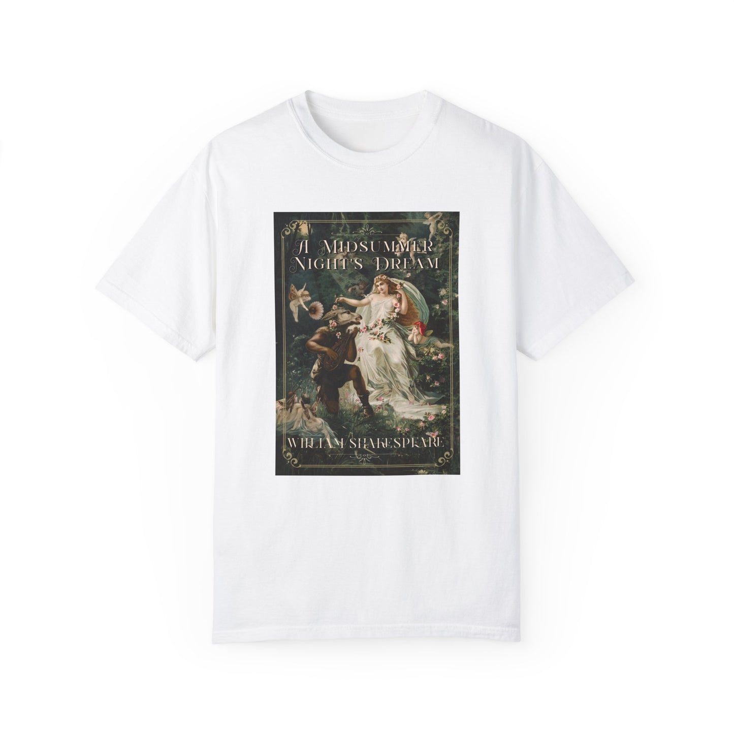 A Midsummer Niight's Dream TShirt William Shakespeare Fan Gift Theatre Lovers Shirt Dark Academia Gift Bookish Merch Playwrite Actor Gift T-Shirt Printify White S 