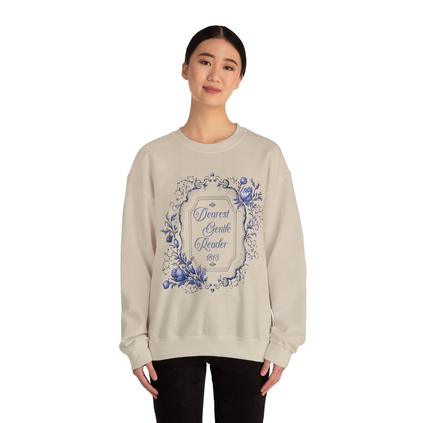 Dearest Gentle Reader Sweatshirt Regency England Ton Society Papers Gift For Historical Romance Fan Drama Romance Reader Gift Bookclub Gift Sweatshirt Printify   