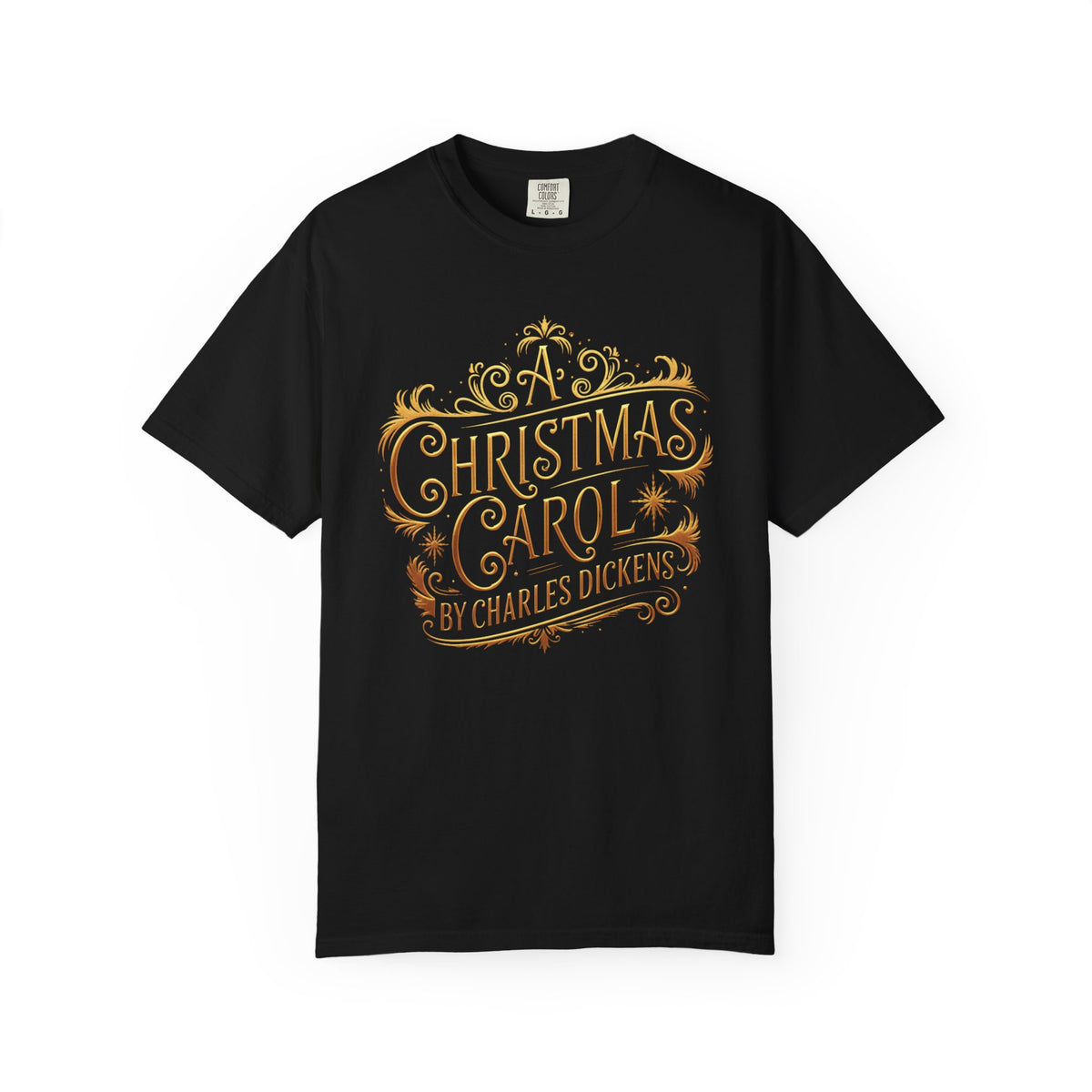 A Christmas Carol Shirt, Vintage Charles Dickens Victorian, Scrooge Fezziwig's Ball, Holiday Tradition X-Mas Movie Sweater Bookish Christmas T-Shirt Printify Black S
