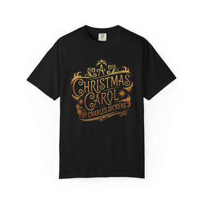 A Christmas Carol Shirt, Vintage Charles Dickens Victorian, Scrooge Fezziwig's Ball, Holiday Tradition X-Mas Movie Sweater Bookish Christmas T-Shirt Printify Black S