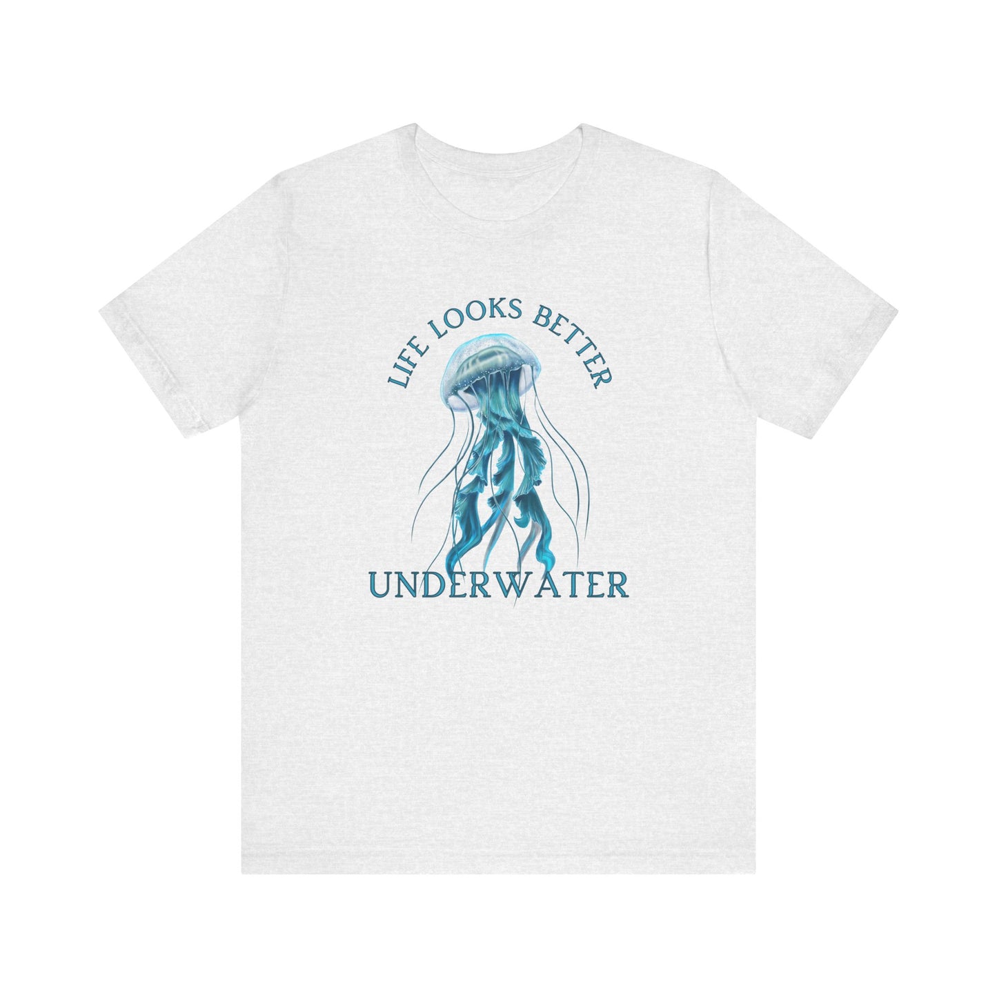 Scuba Diving Gift, Snorkel Tee, Scuba Diving Shirt, Scuba Diver Gift, Ocean Lover TShirt, Gifts For Scuba Divers, Diving Shirt Water Fun Te T-Shirt Printify Ash XS 