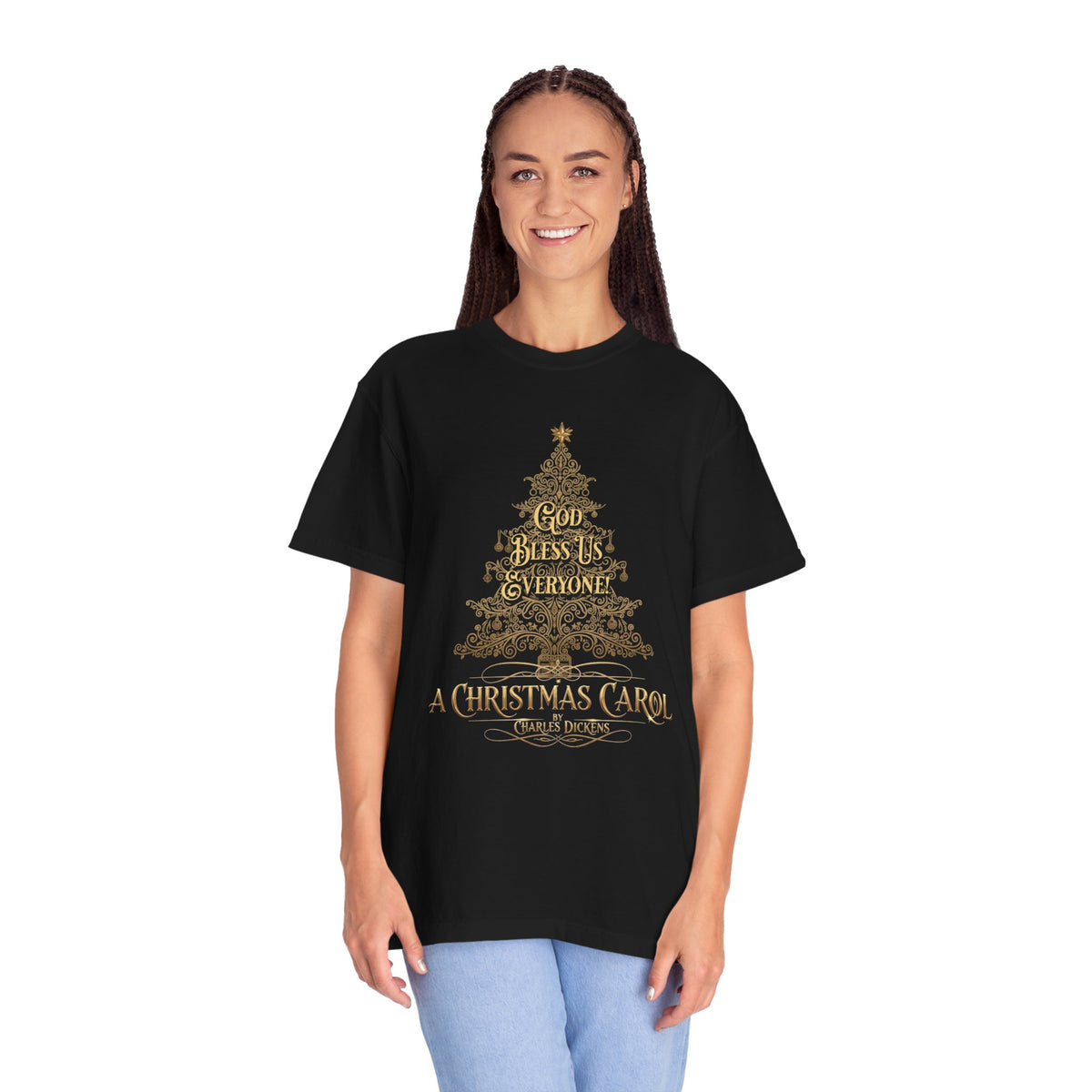 A Christmas Carol Shirt, Vintage Charles Dickens Victorian, Scrooge Fezziwig's Ball, Holiday Tradition X-Mas Movie Sweater Bookish Christmas T-Shirt Printify