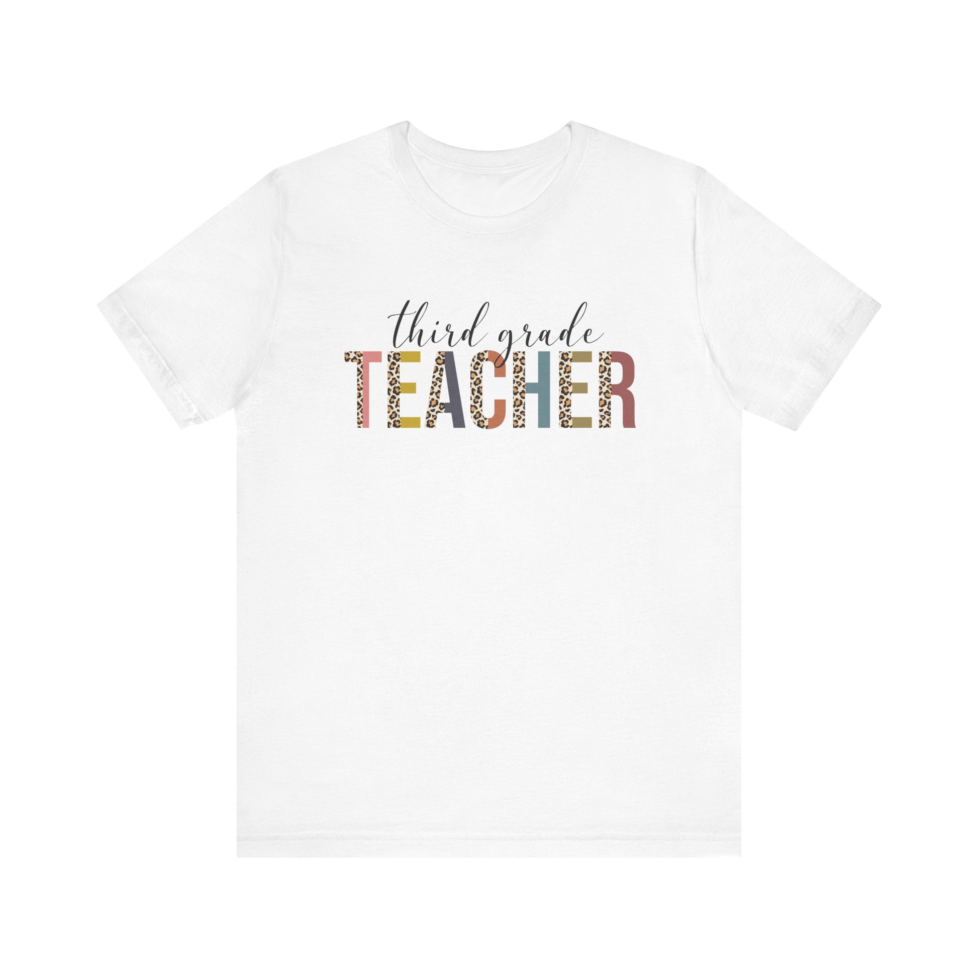 Cute Teacher TShirt Gift, Education Tee, Elementary School Teacher Appreciation, Funny Back To School Shirt, Teacher T-Shirt, Teacher Tee T-Shirt Printify White XS 